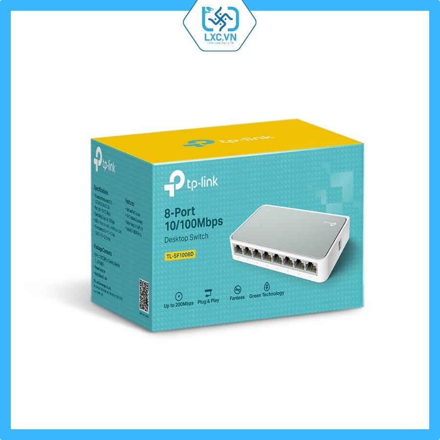 Switch 8 port Tp-Link SF1008D (10/100) | Chính hãng
